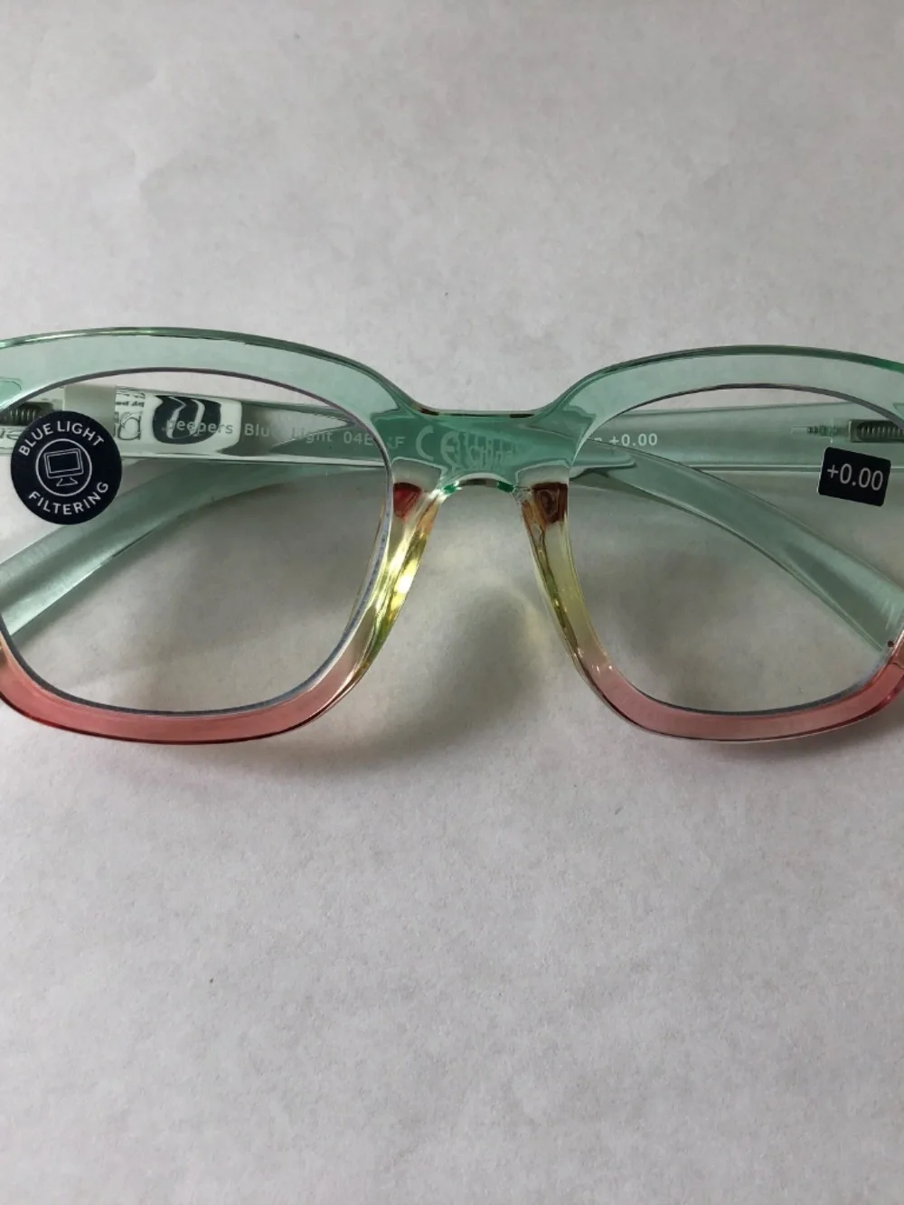 NEW Anthropologie Peepers Ombre Translucent Blue‎ Light Filter Reading Glasses